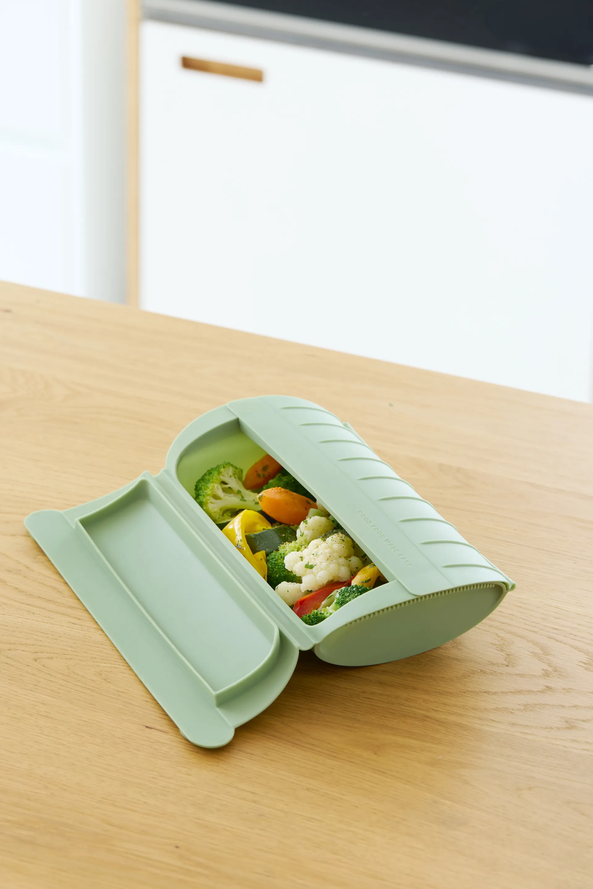 Lékué naczynie do gotowania na parze, Zielony, 2‑szt. Lékué