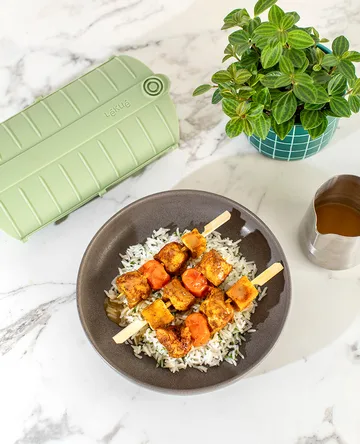 Lékué naczynie do gotowania na parze - Zielony, 2‑szt. - Lékué