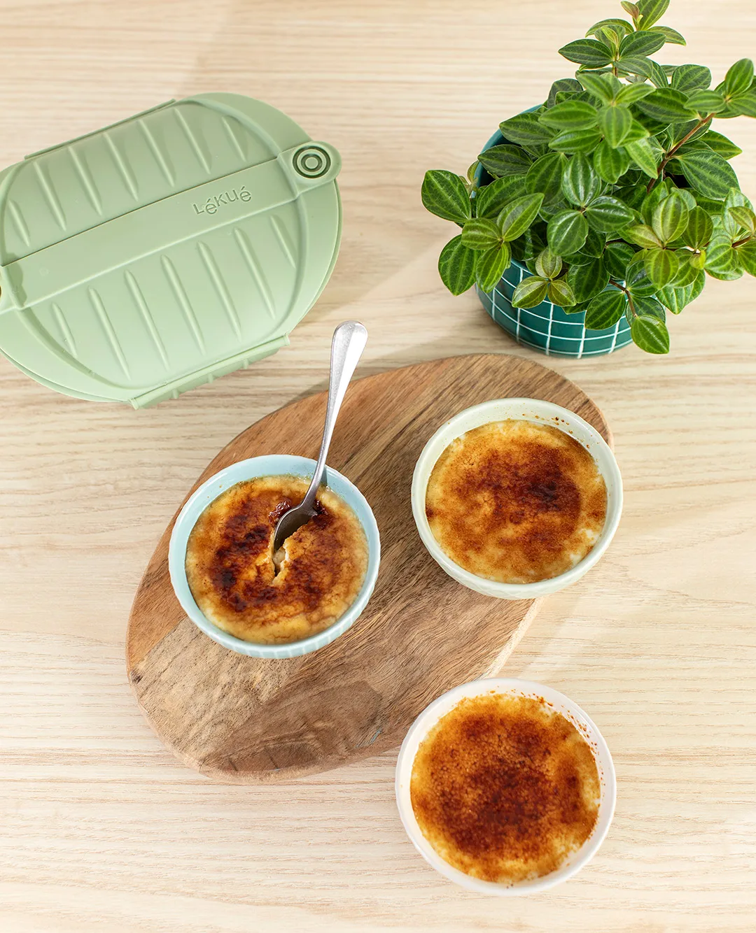 Lékué naczynie do gotowania na parze, Zielony, duży, 2‑szt. Lékué