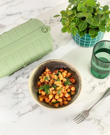 Lékué naczynie do gotowania na parze - Zielony, z tacą, 2‑szt. - Lékué