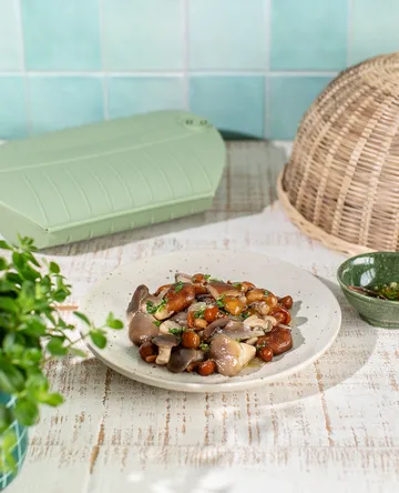 Lékué naczynie do gotowania na parze - Zielony, z tacą, 4-szt. - Lékué