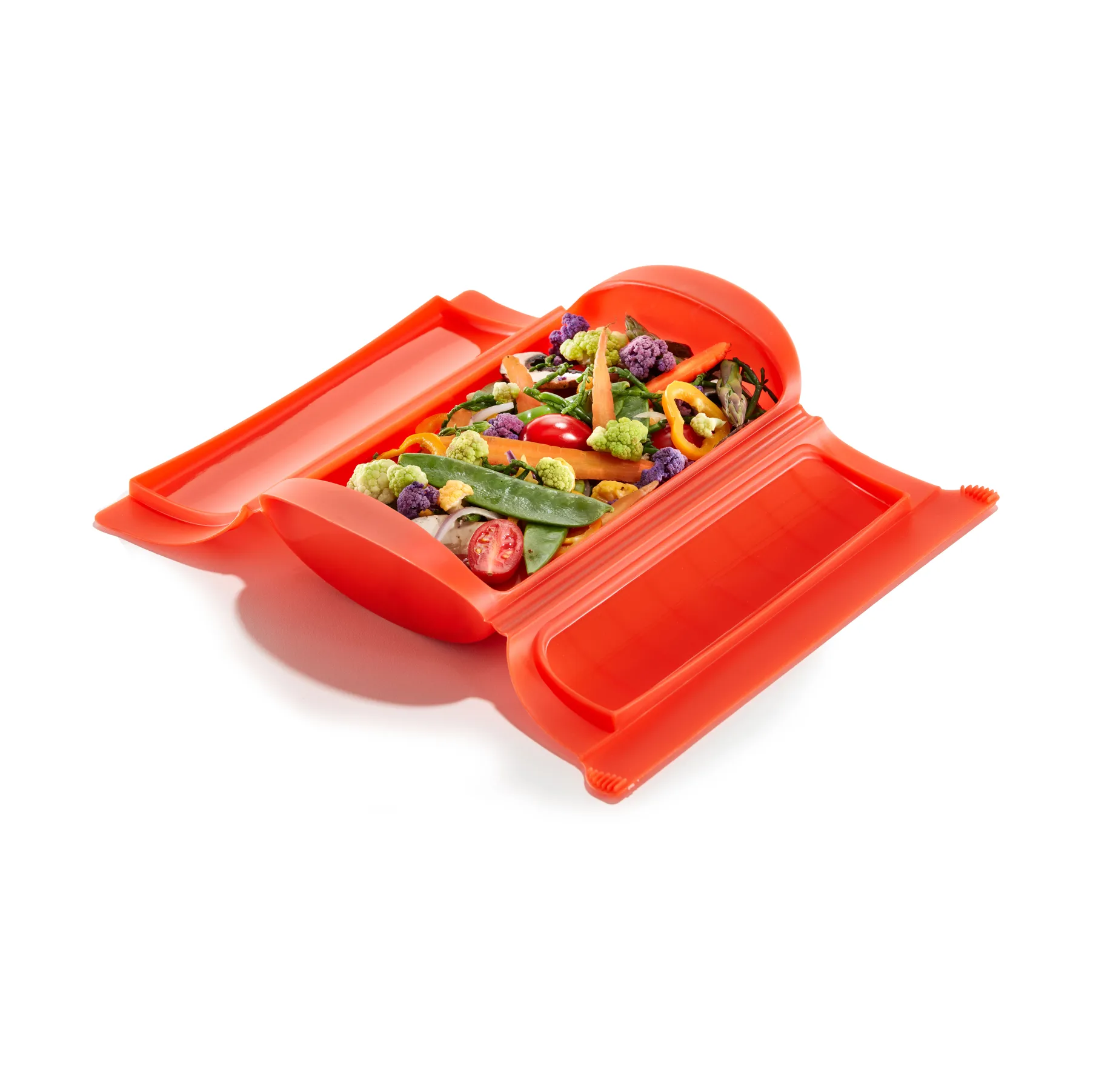 Parowar do mikrofali Lékué, 1-2 porcje, Czerwony Lékué