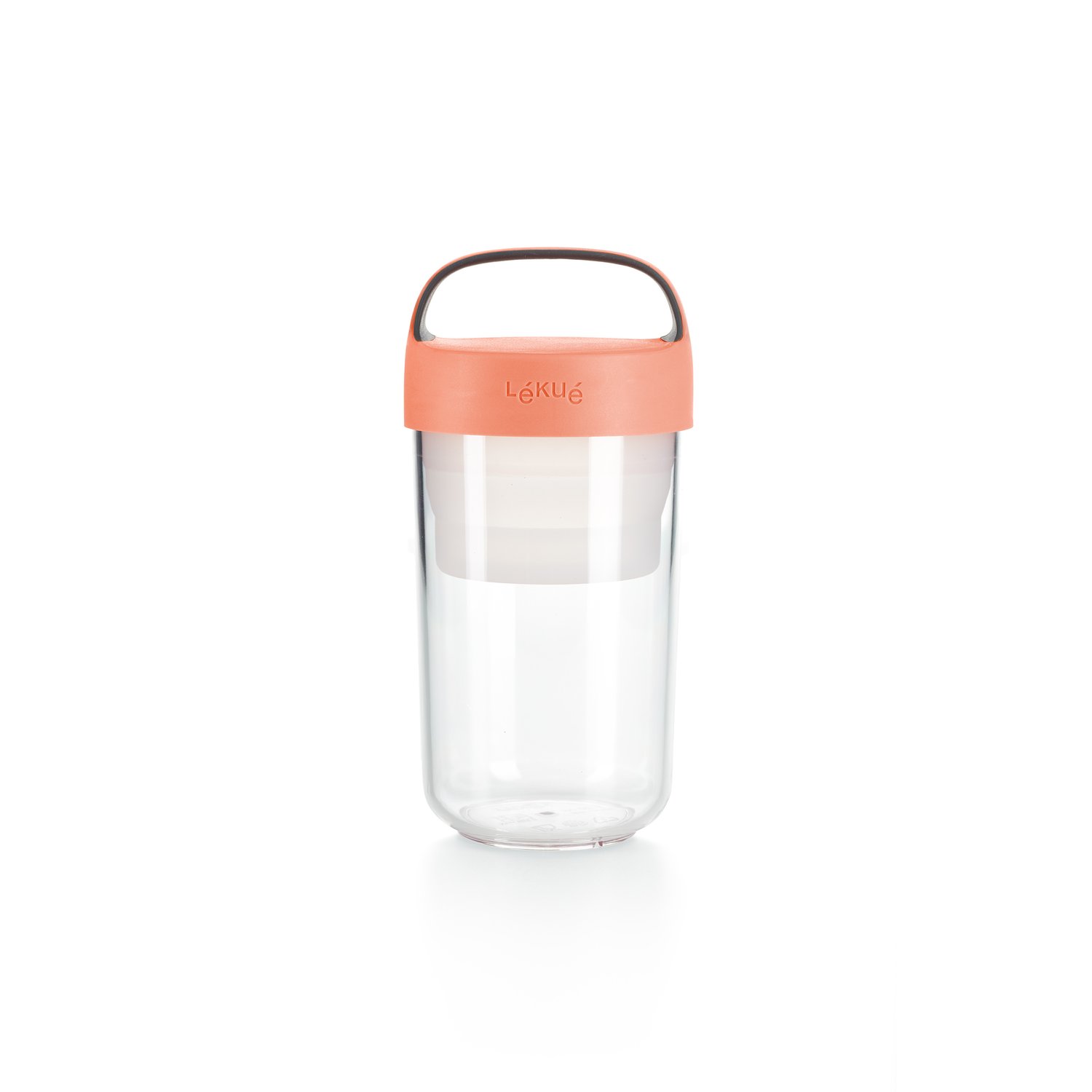 Lékué Pojemnik Lékué To Go 0,6 L Koralowy | Skandynawski Design | Pojemniki na żywność i lunch boxy | Różowy