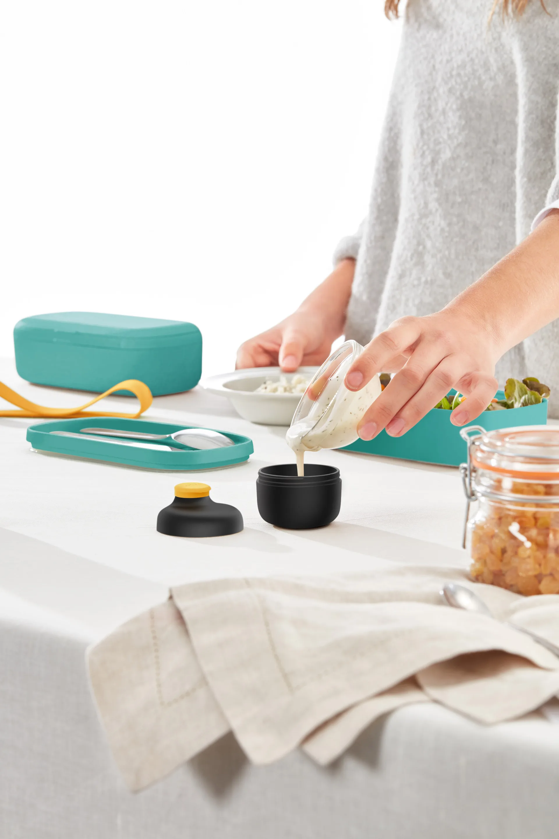 Pojemnik na sos Lékué To Go Organic 50 ml, Black Lékué