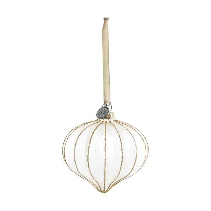 Bombka choinkowa Navina 8 cm - White-Light gold - Lene Bjerre