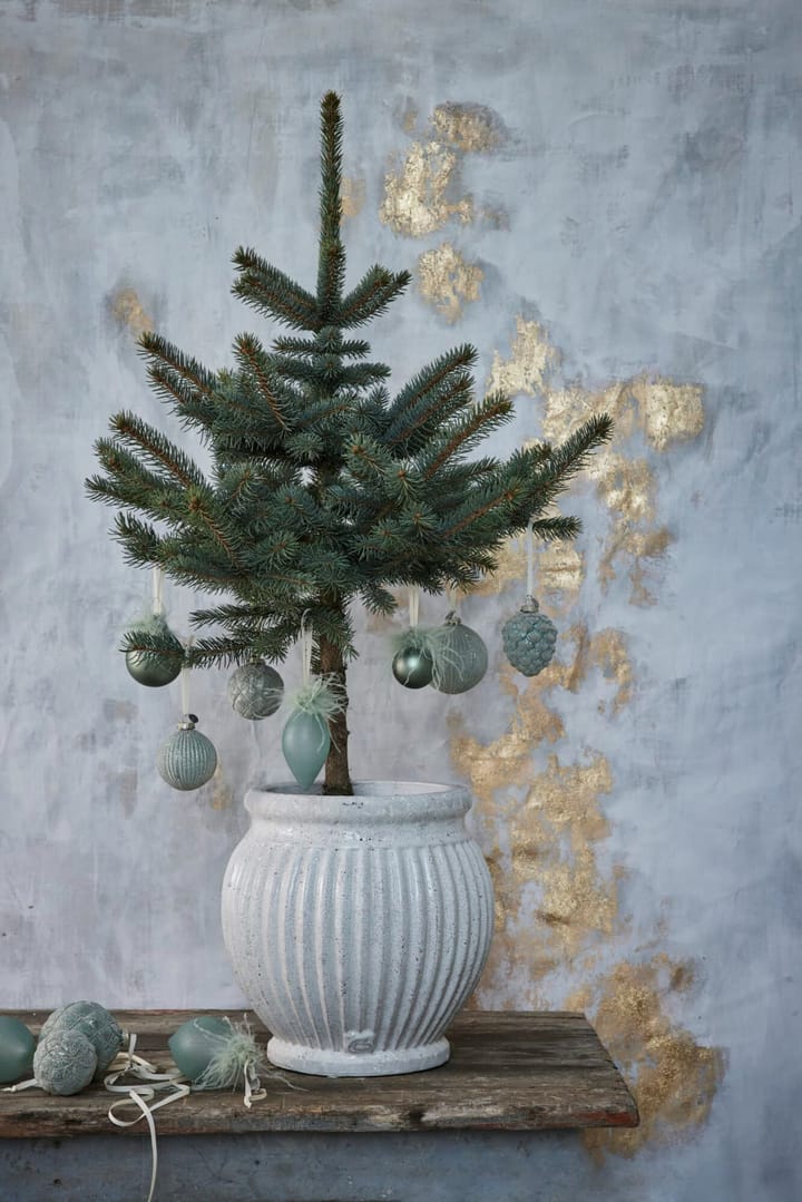 Bombka świąteczna Norille Ø11 cm, Dusty Green, siatka Lene Bjerre