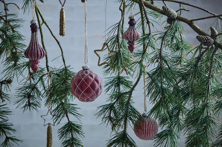 Bombka świąteczna Norille Ø11 cm, Pomegranate, żłobiona Lene Bjerre