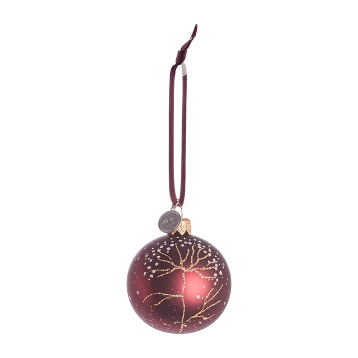 Cadelia bombka świąteczna gałąź Ø6 cm, pomegranate-light gold Lene Bjerre