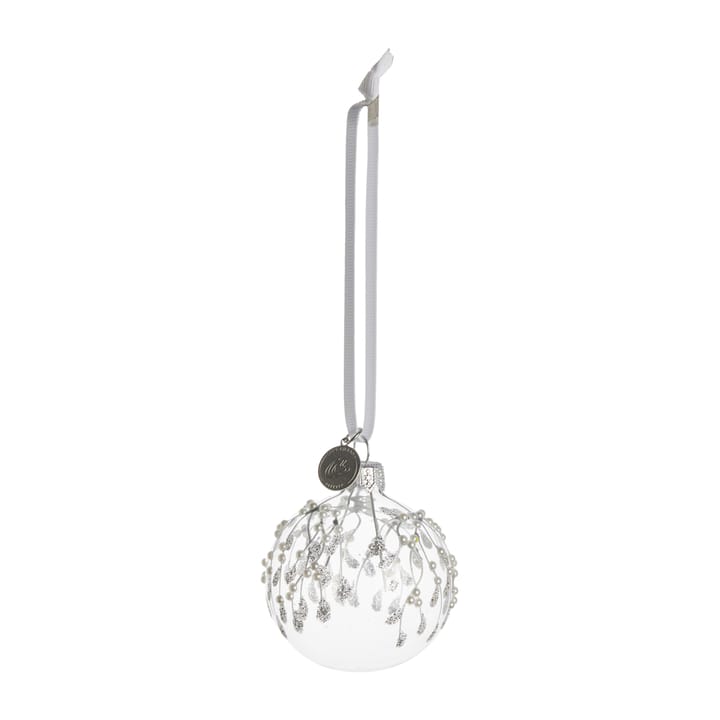 Cadelia bombka świąteczna jemioła Ø6 cm, clear-silver Lene Bjerre