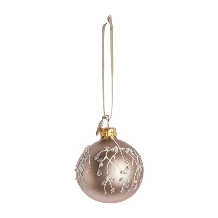 Cadelia bombka świąteczna jemioła Ø6 cm - powder-light gold - Lene Bjerre