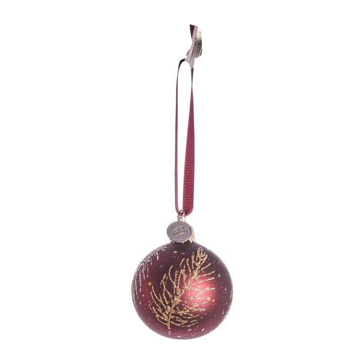 Cadelia bombka świąteczna piórko Ø6 cm, pomegranate-light gold Lene Bjerre