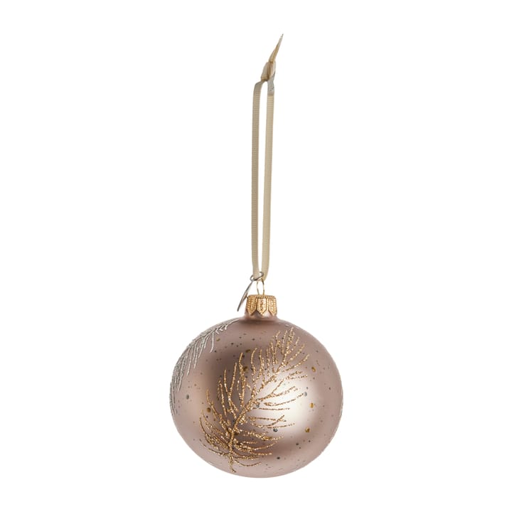 Cadelia bombka świąteczna piórko Ø8 cm, powder-light gold Lene Bjerre