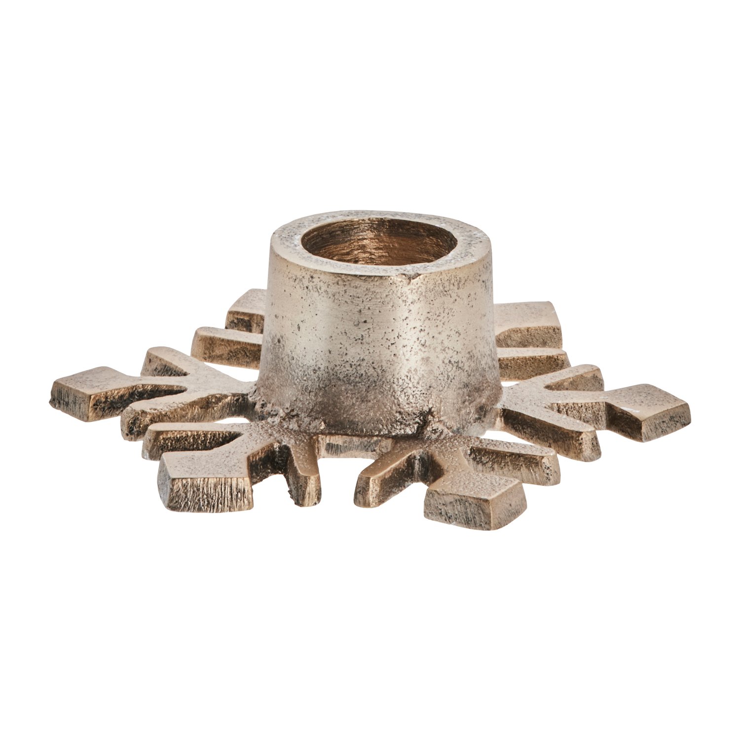 Lene Bjerre Caville świecznik płatek śniegu 9,5 cm light gold