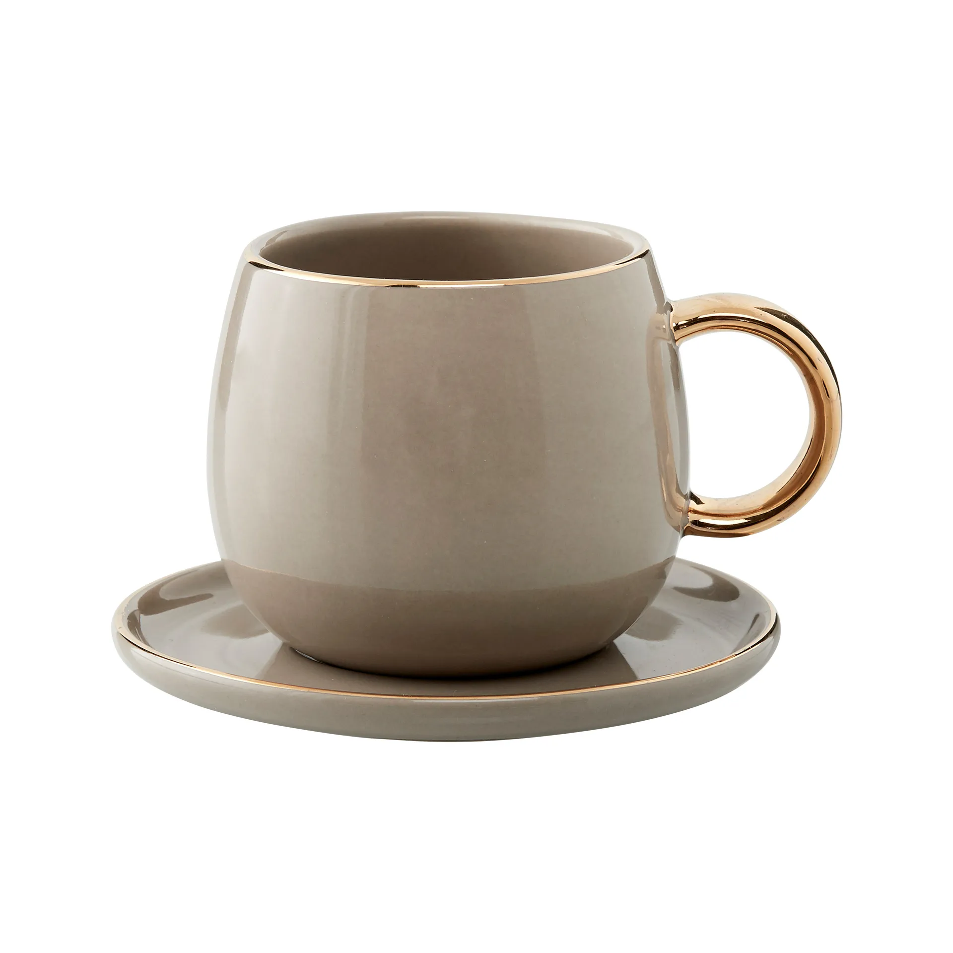 Clara filiżanka do espresso ze spodkiem 150 ml, Driftwood Lene Bjerre