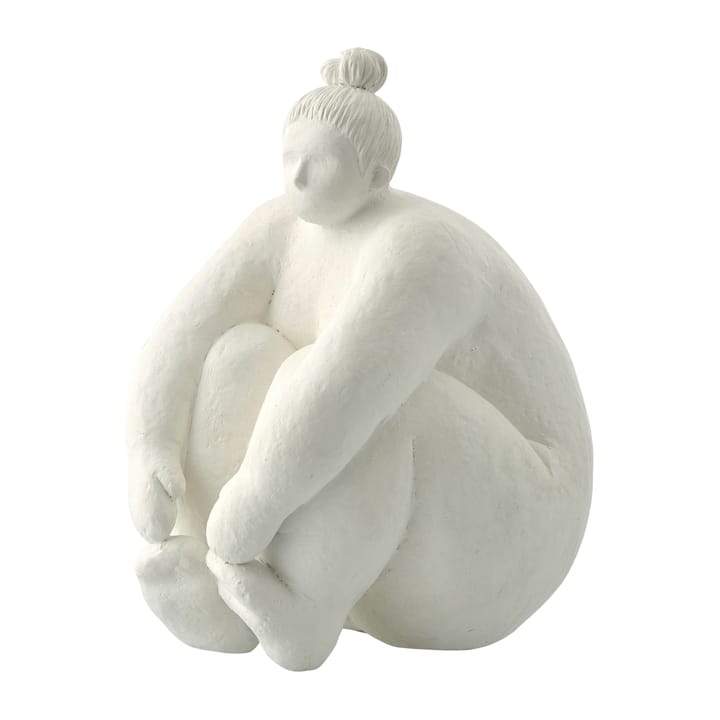 Dekoracja Serafina - kobieta siedząca 24 cm - White - Lene Bjerre
