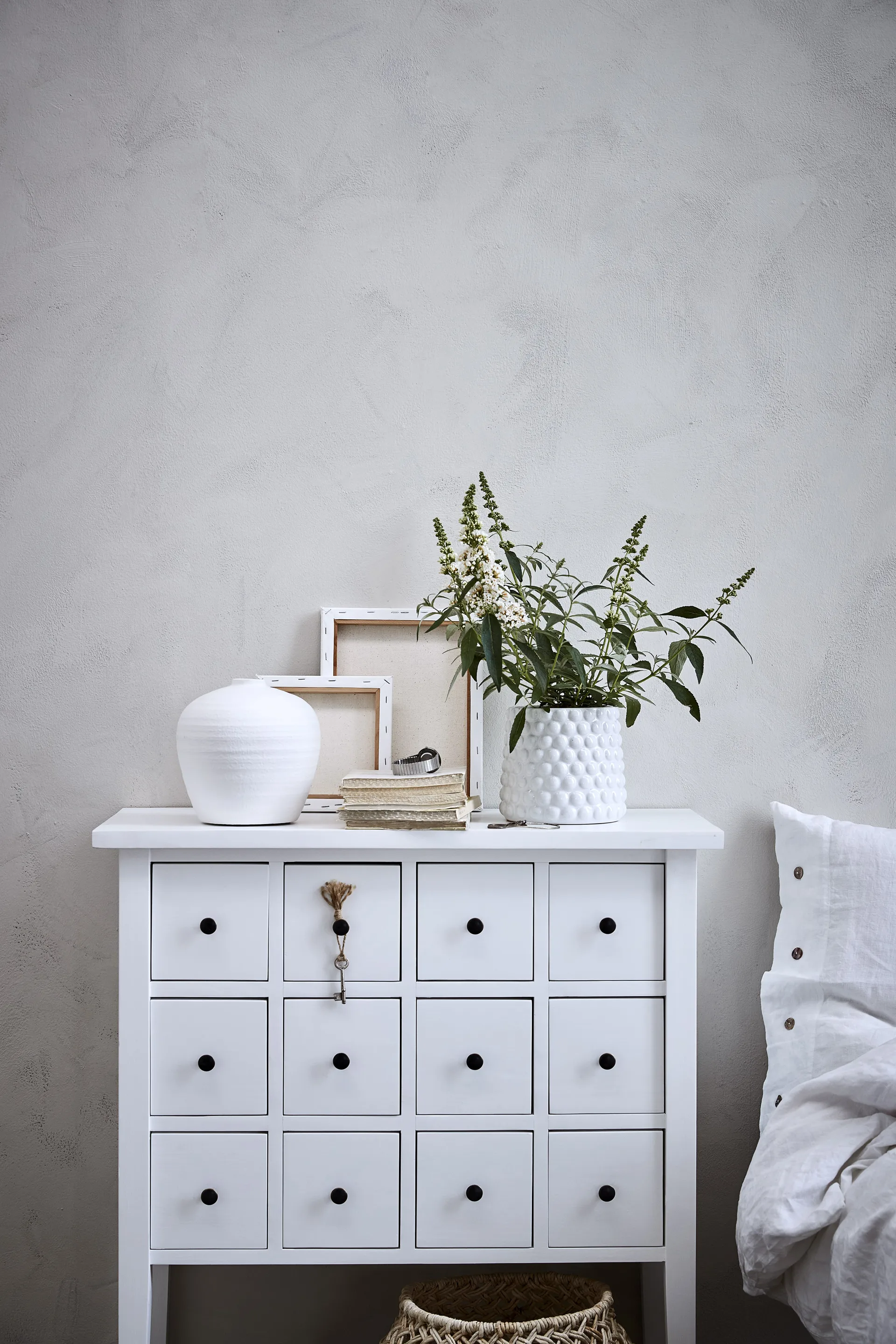 Doniczka Dotsie Ø20 cm, Biały Lene Bjerre