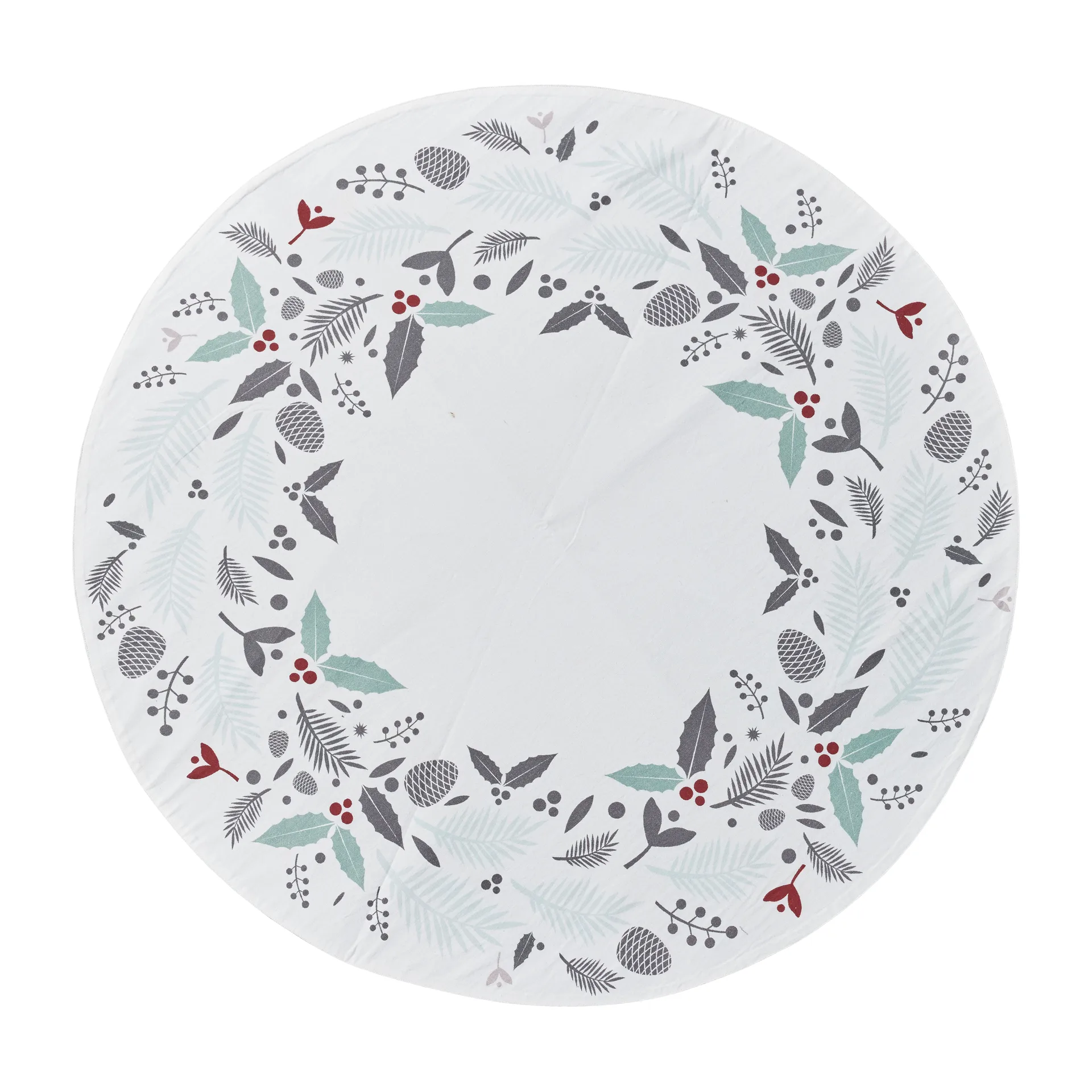 Dywan bożonarodzeniowy Cristivia Ø110 cm, white-multi Lene Bjerre