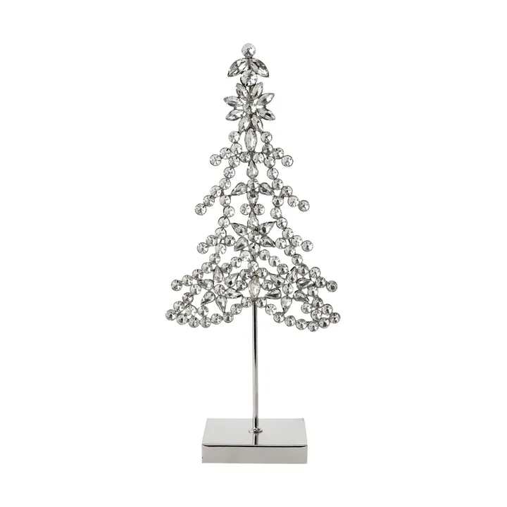 Figurka dekoracyjna Ada tree - Srebrny, 14x8x32 cm - Lene Bjerre