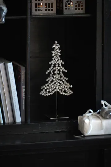 Figurka dekoracyjna Ada tree - Srebrny, 14x8x32 cm - Lene Bjerre