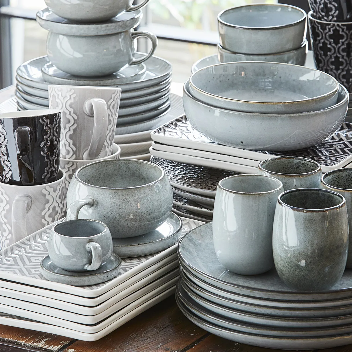 Filiżanka do espresso ze spodkiem Amera , Szara Lene Bjerre