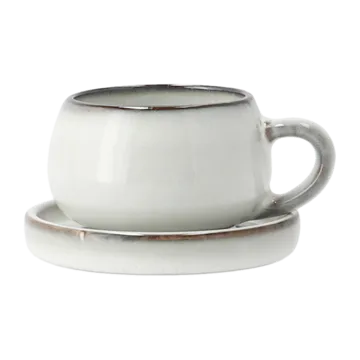 Filiżanka do espresso ze spodkiem Amera  - White Sands (biały piasek) - Lene Bjerre