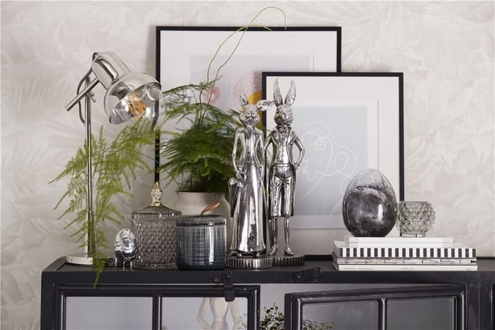 Jajko ozdobne Murina 15 cm - Clear-black - Lene Bjerre