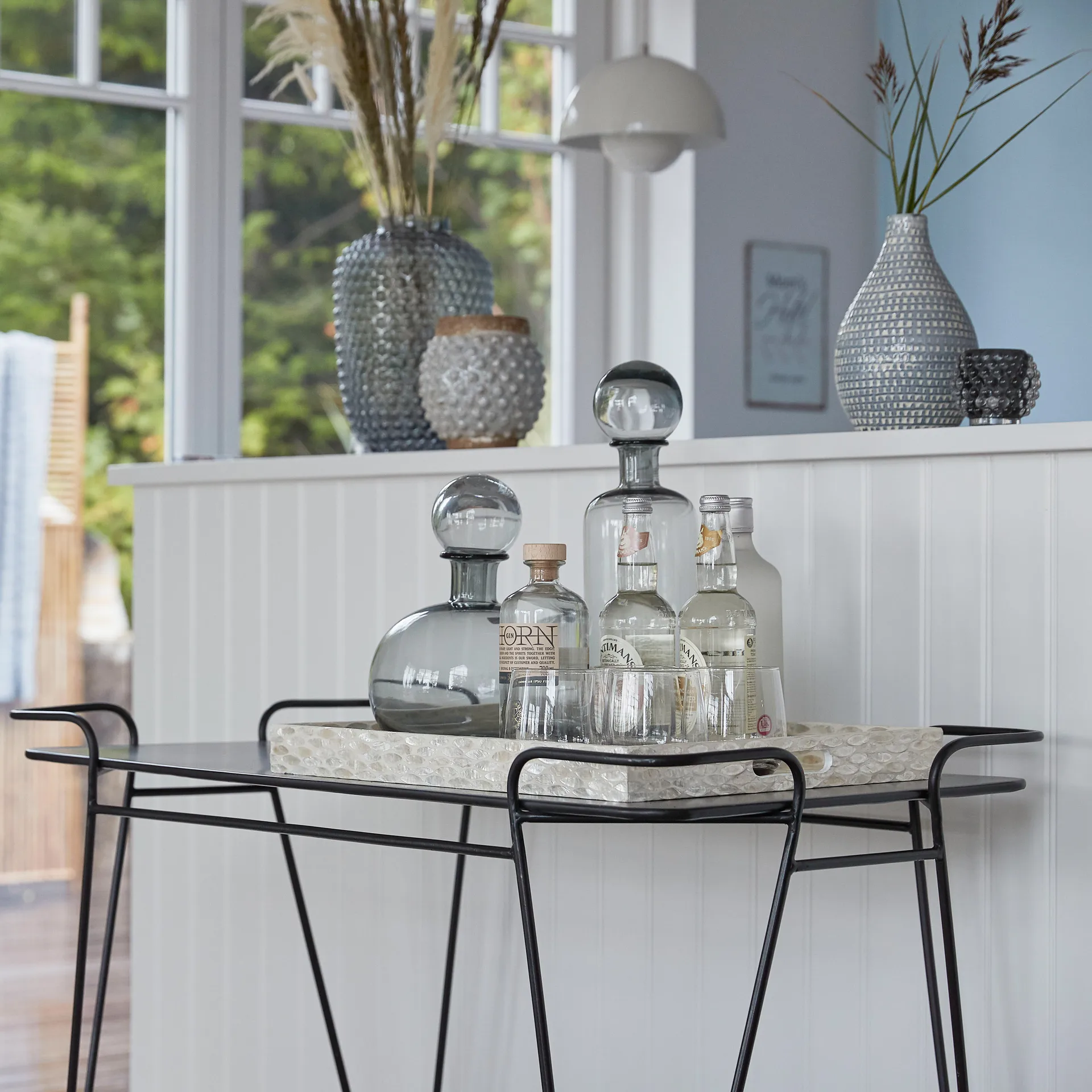 Karafka Hedria 40 cm, Smoked grey Lene Bjerre