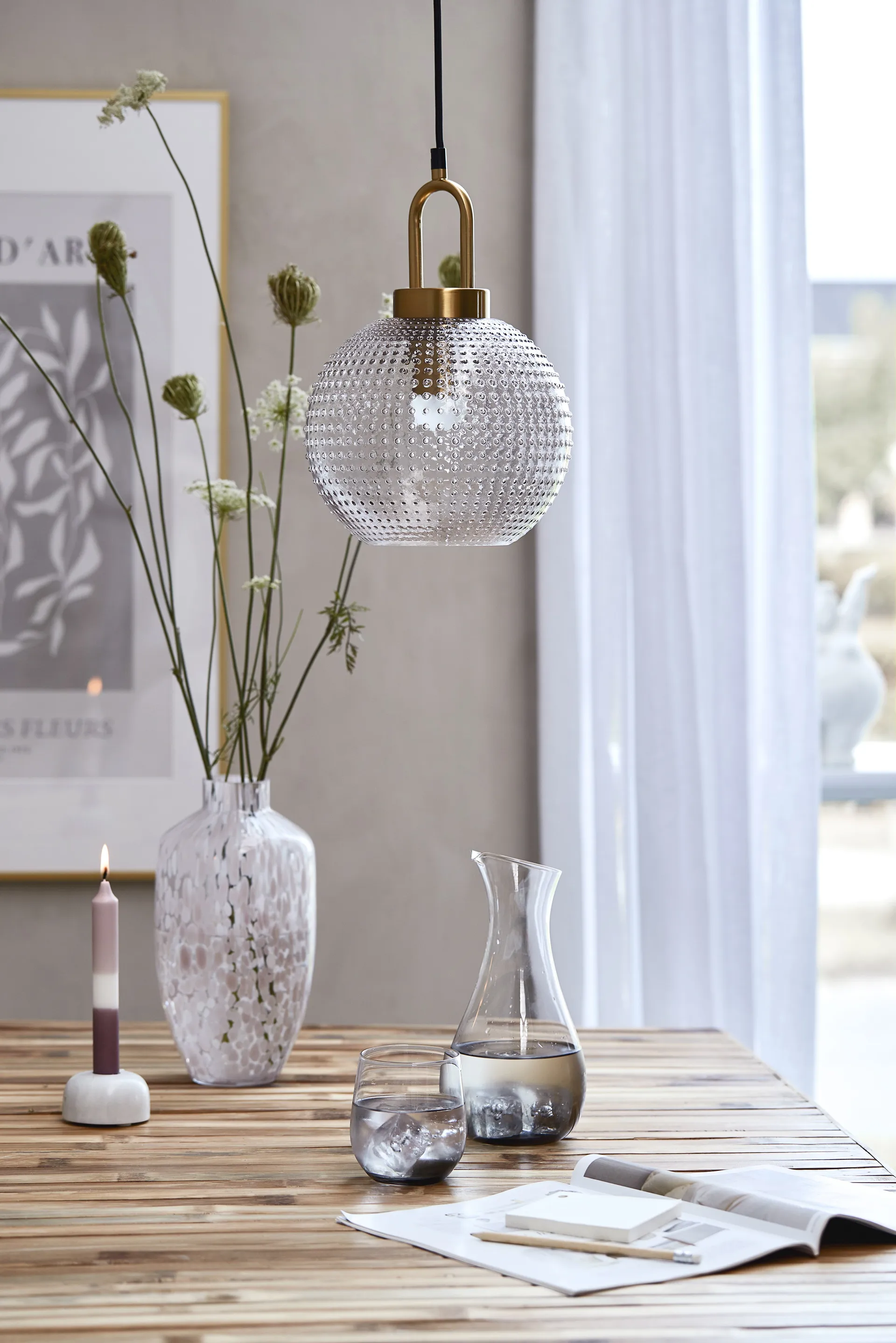 Karafka Victorinne 1,1 l, Smoke Lene Bjerre