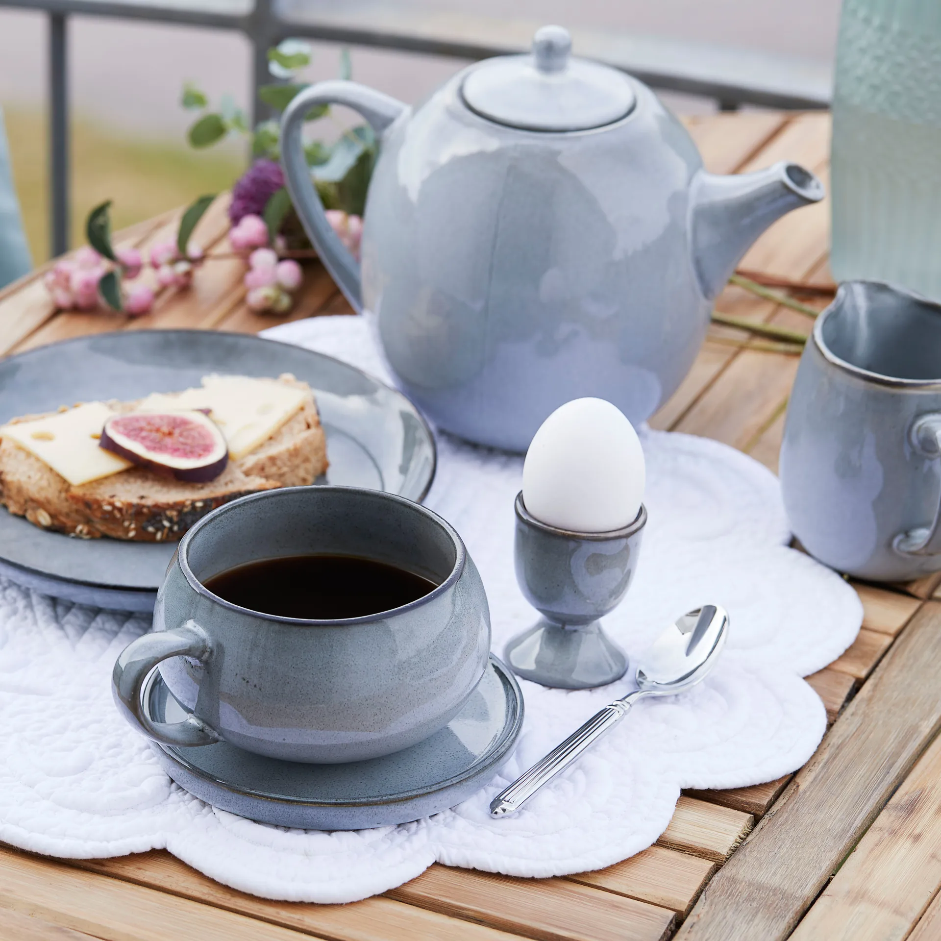 Kieliszek na jajko Amera 6,5 cm, Grey Lene Bjerre