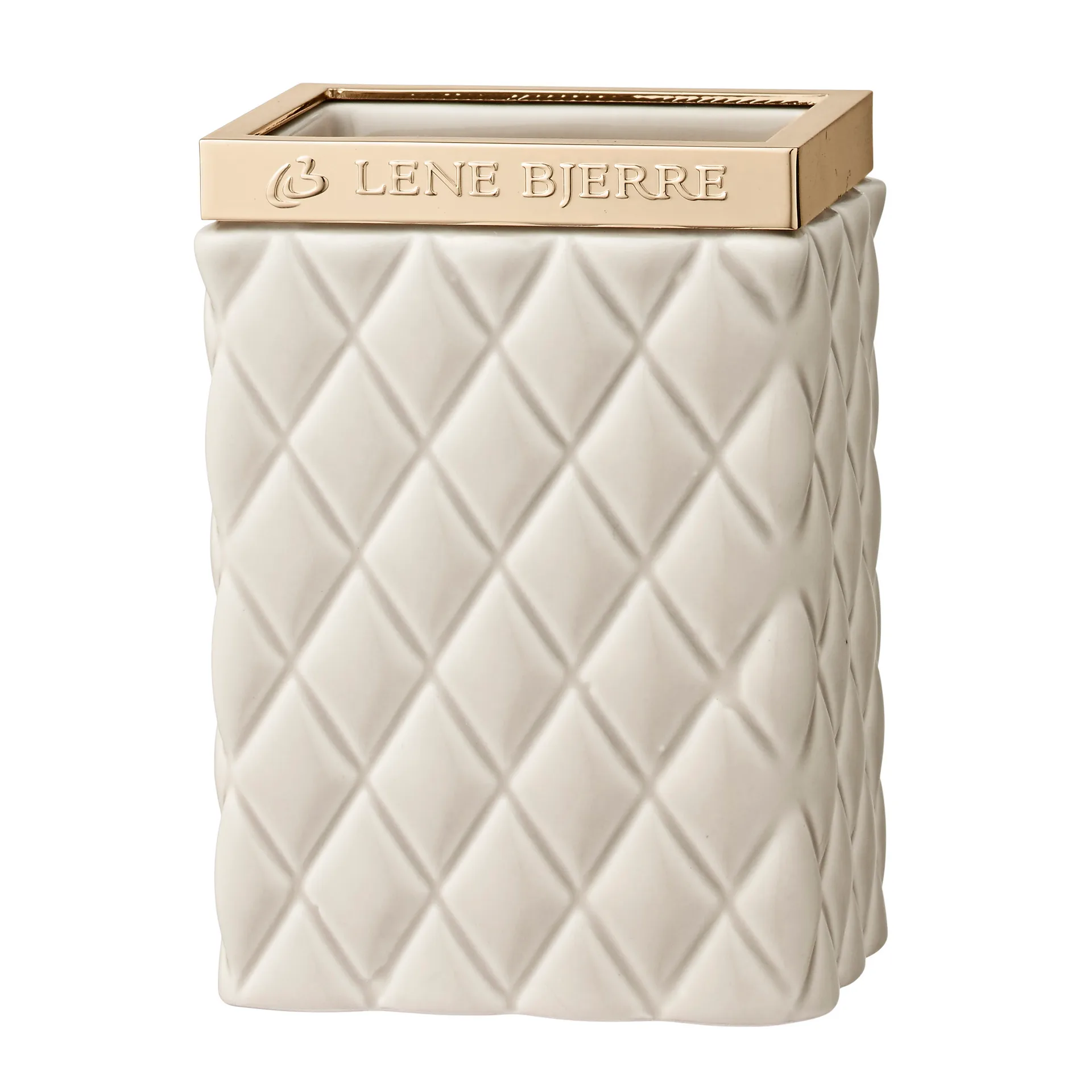 Kubek na szczoteczki do zębów Portia, Camel-złoty Lene Bjerre