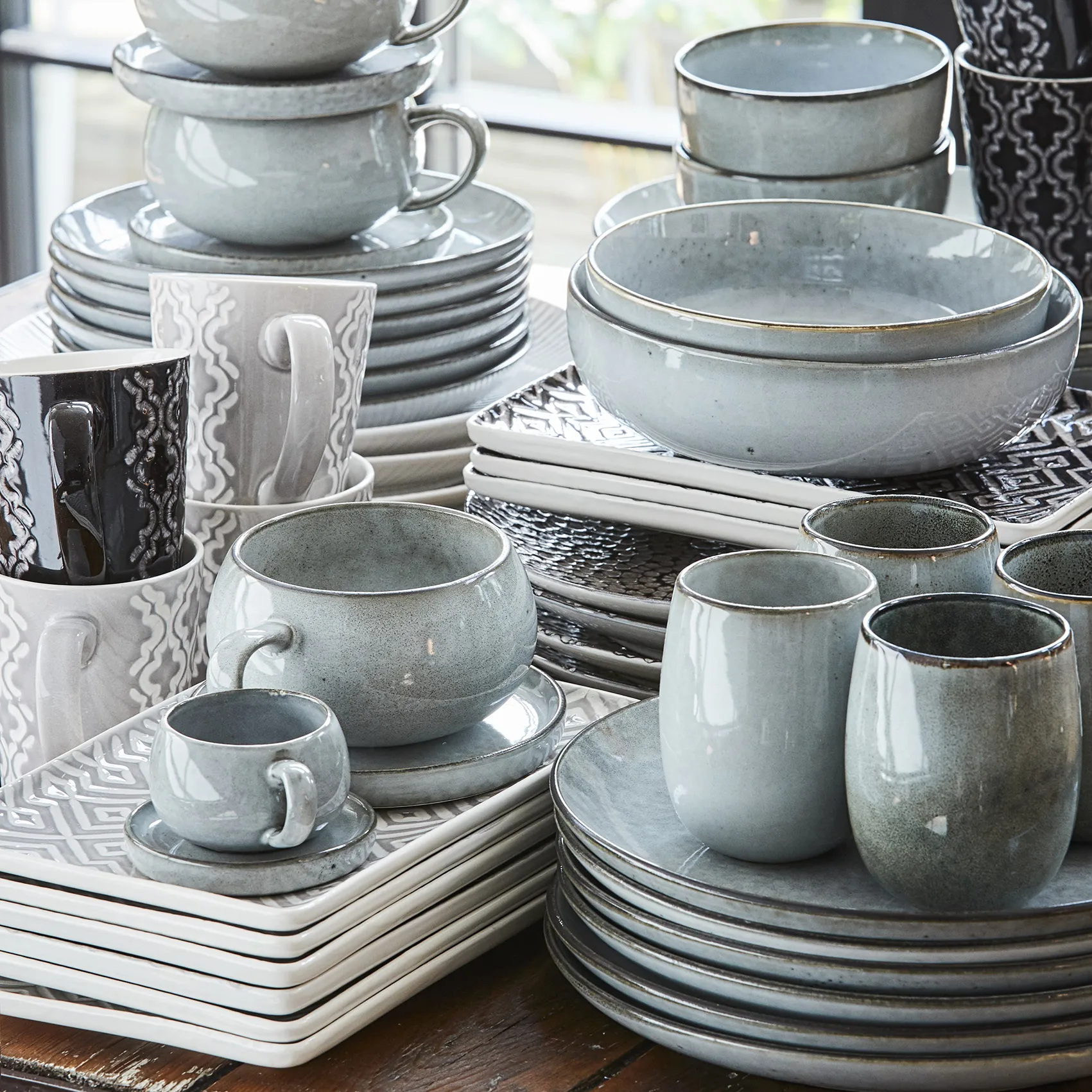 Kubek z uchem Amera, Szary Lene Bjerre