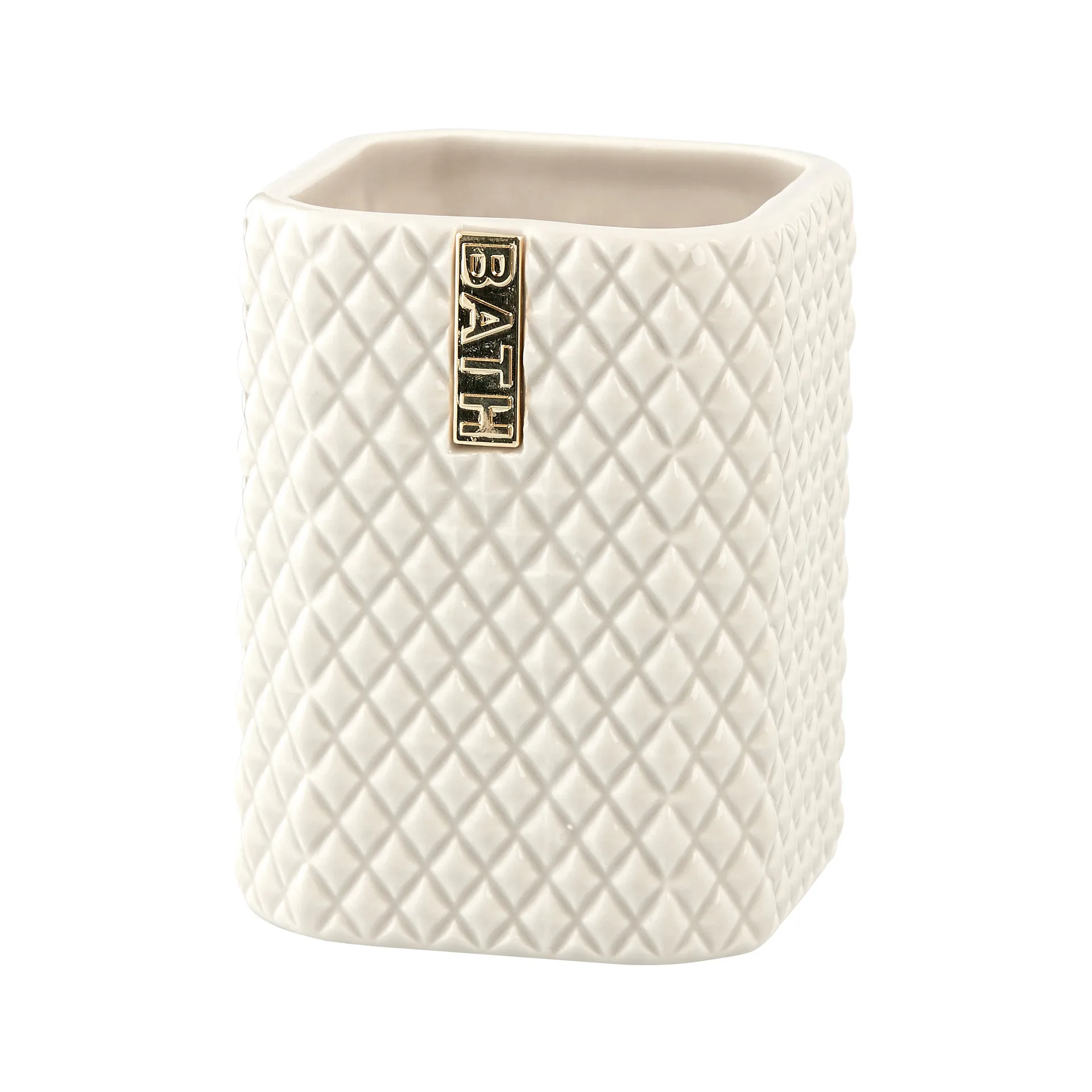 Marion kubek na szczoteczki do zębów 10,5 cm, Camel-light gold Lene Bjerre