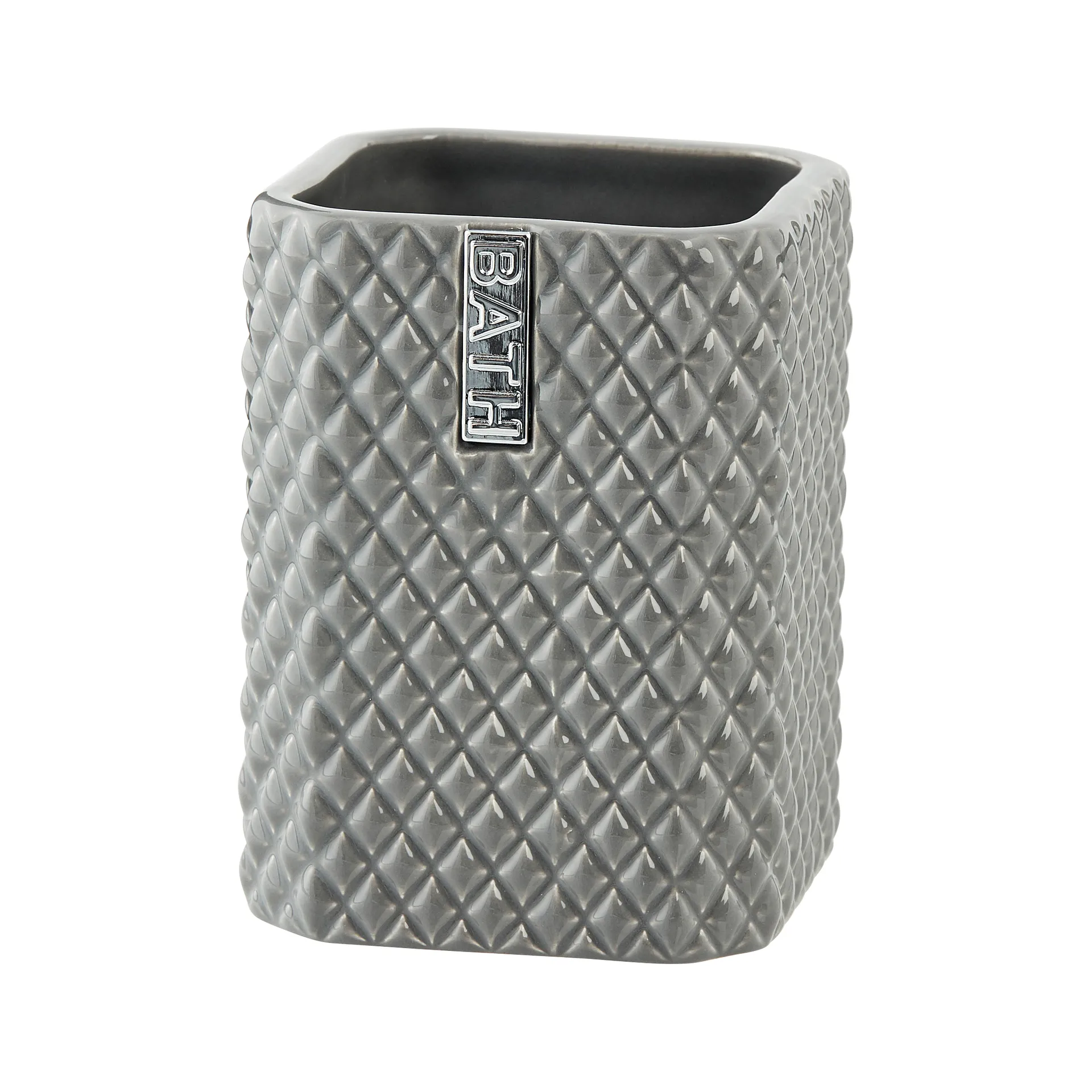 Marion kubek na szczoteczki do zębów 10,5 cm, Monument grey-silver Lene Bjerre
