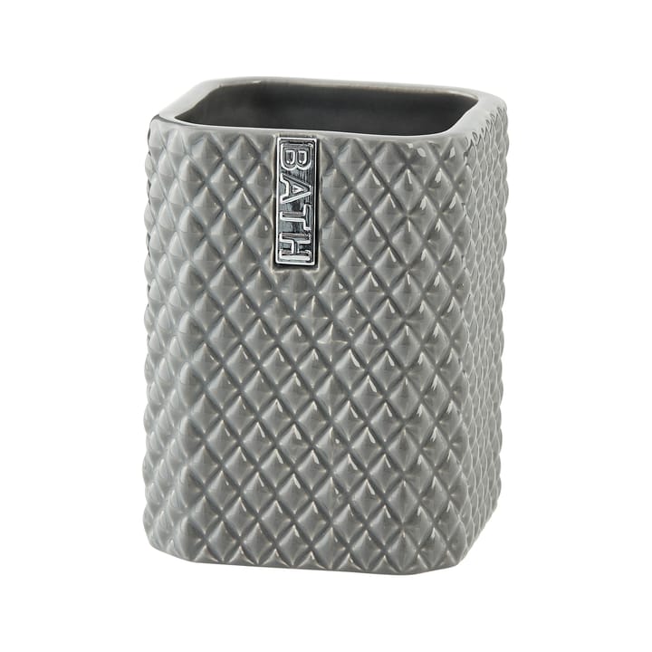Marion kubek na szczoteczki do zębów 10,5 cm - Monument grey-silver - Lene Bjerre