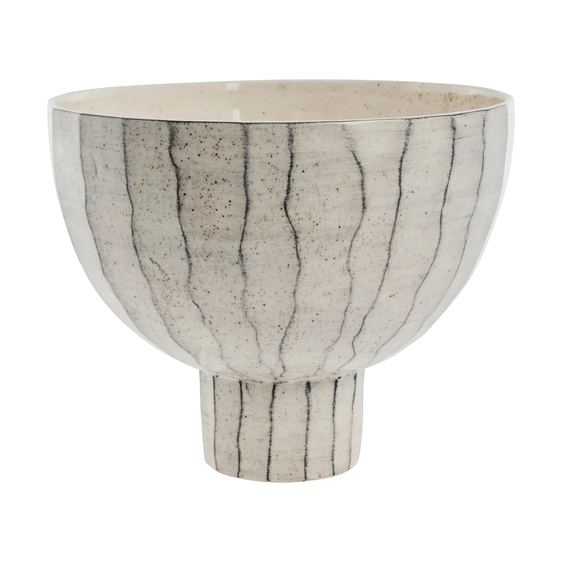 Miska dekoracyjna Cassie Ø30,5 cm, Off White-Black Lene Bjerre