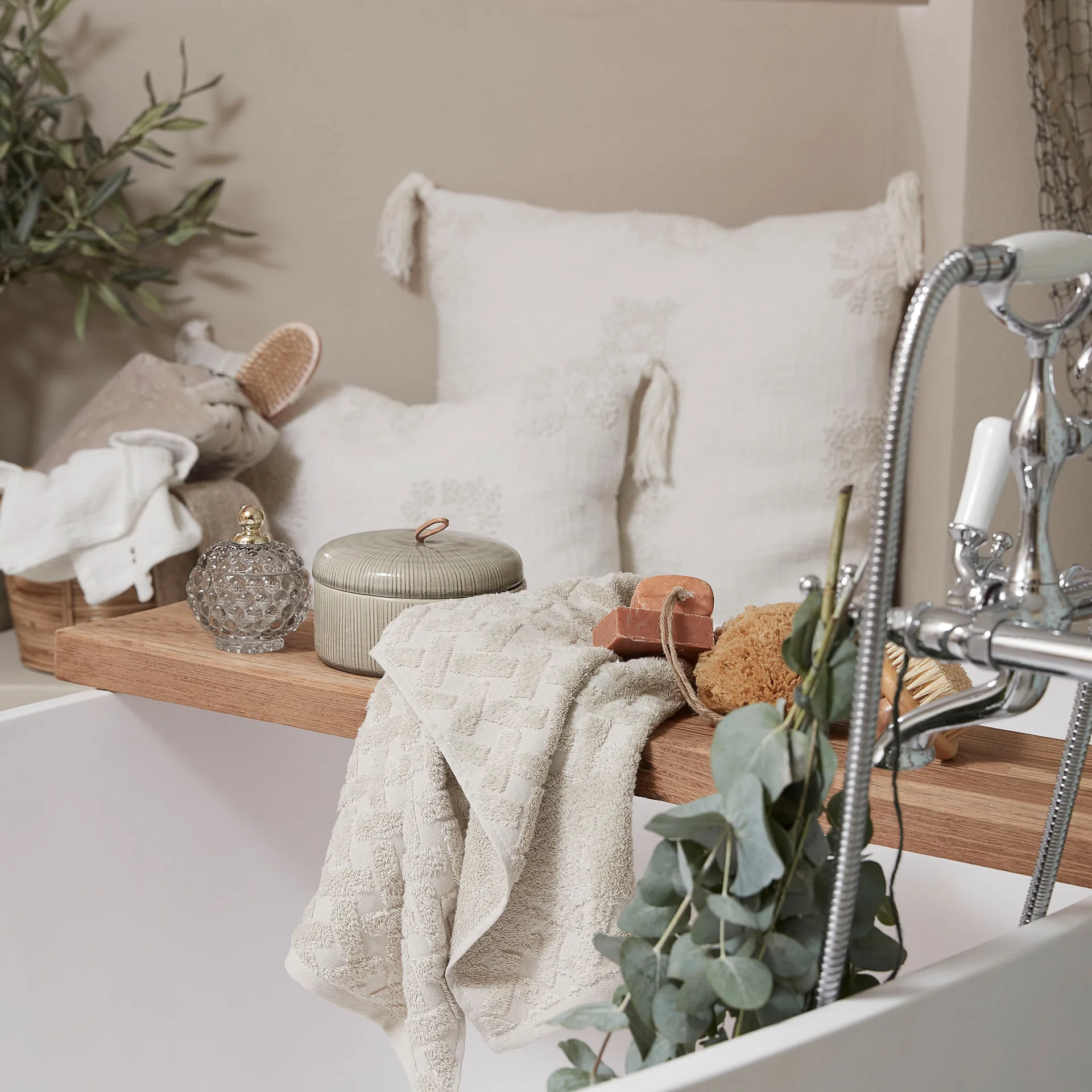 Miya słoik do przechowywania z pokrywką Ø10 cm, Jasnoszary Lene Bjerre