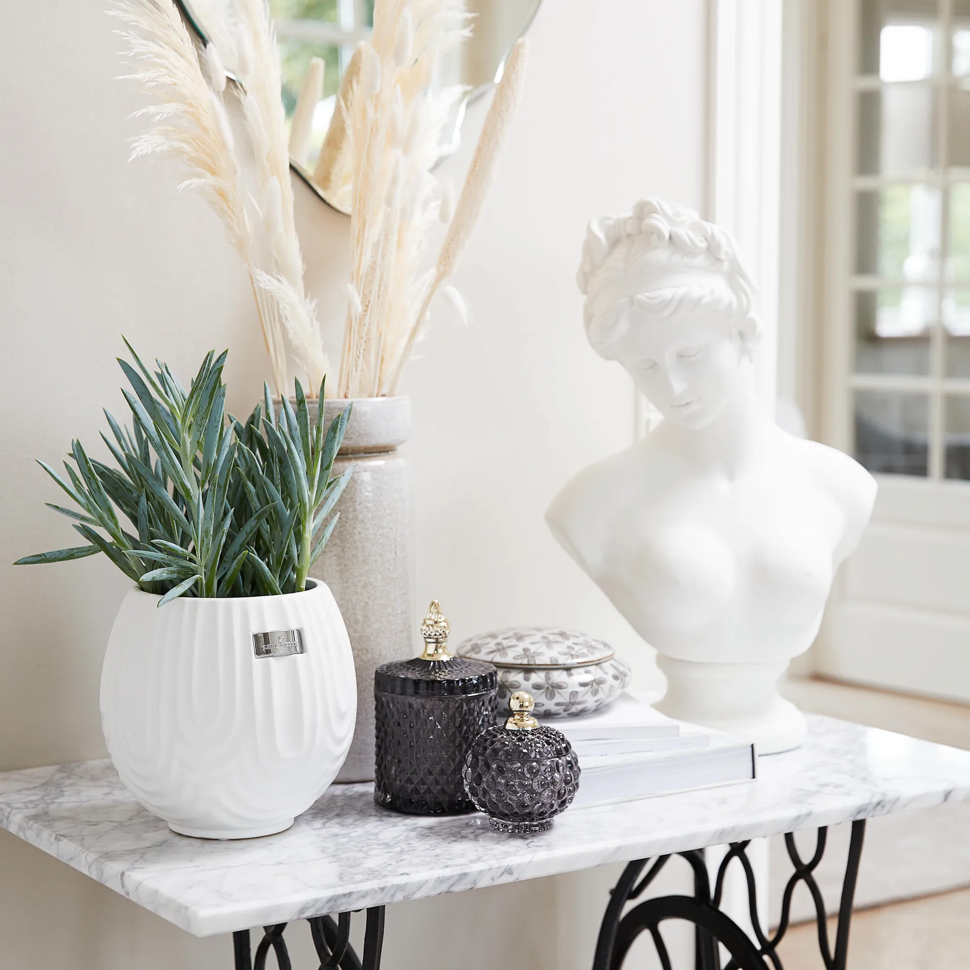 Miya słoik do przechowywania z pokrywką Ø10,5 cm, Ciemnoszary Lene Bjerre