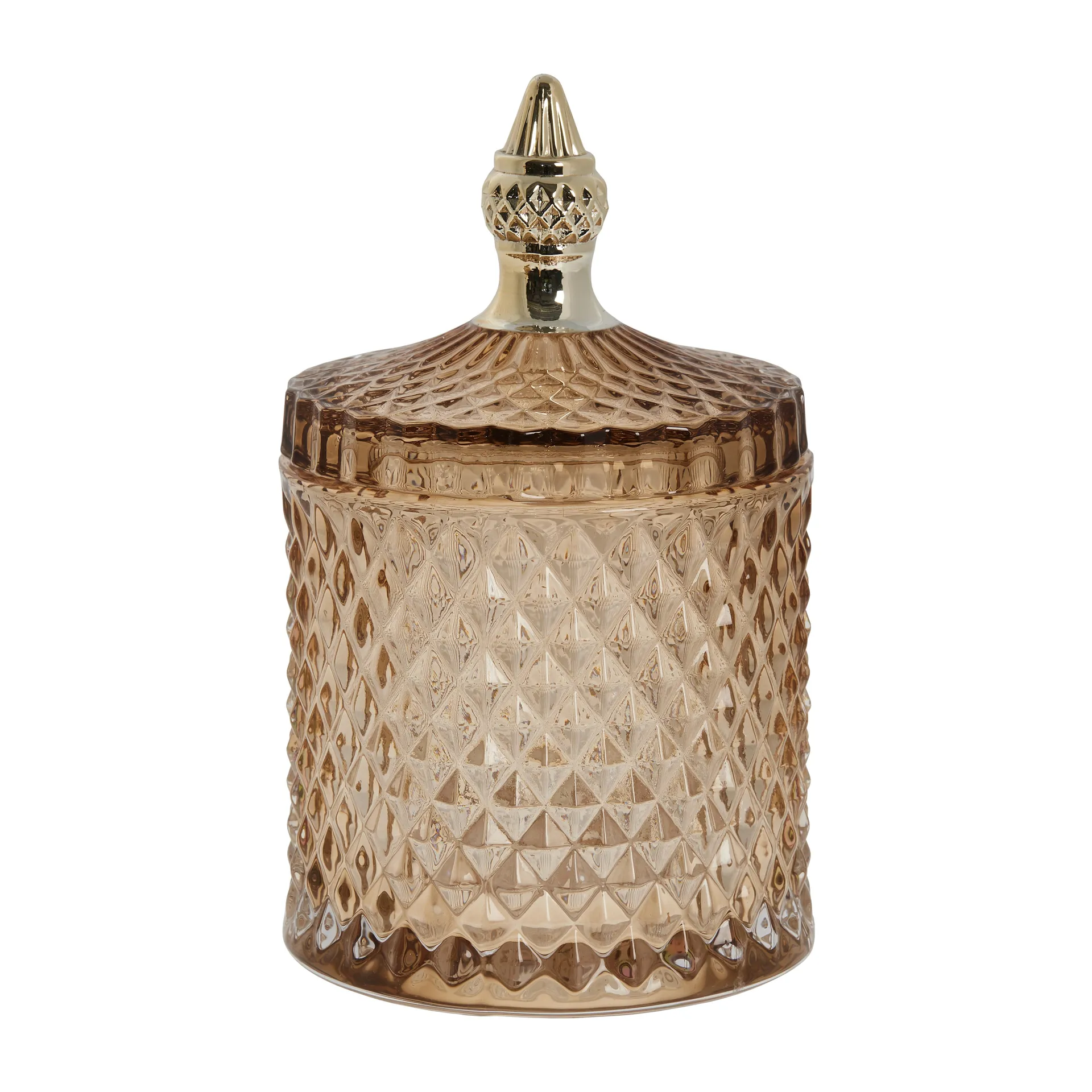 Miya słoik do przechowywania z pokrywką Ø10,5 cm, Golden brown Lene Bjerre