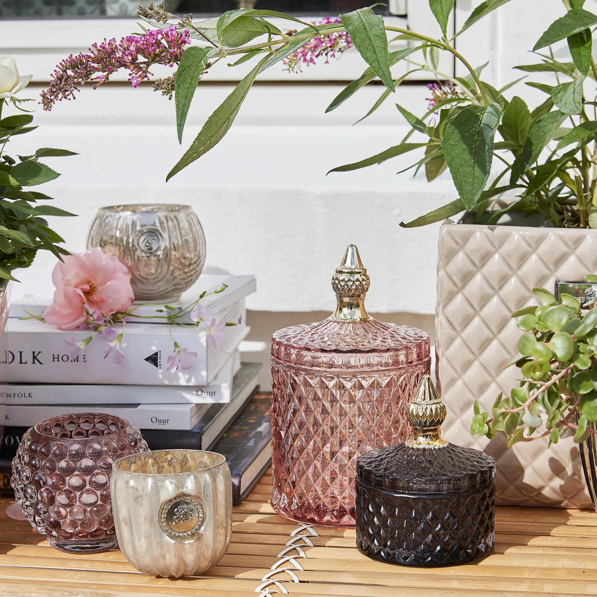 Miya słoik do przechowywania z pokrywką Ø8,5 cm, Ciemnoszary Lene Bjerre