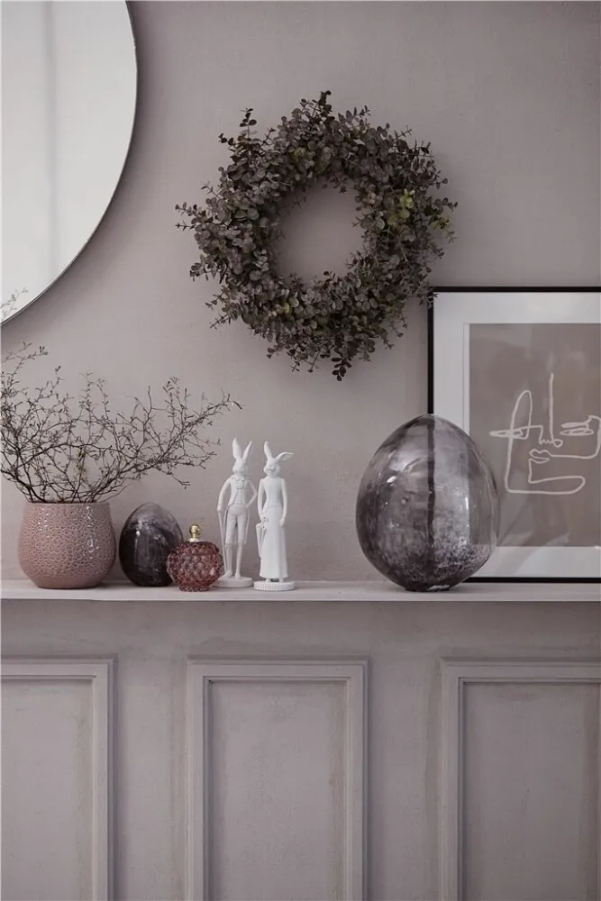 Murina jajko dekoracyjne 15 cm, Clear-black Lene Bjerre