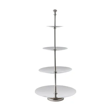Patera piętrowa Sigrine - Srebrny, 25x25xH53 cm - Lene Bjerre