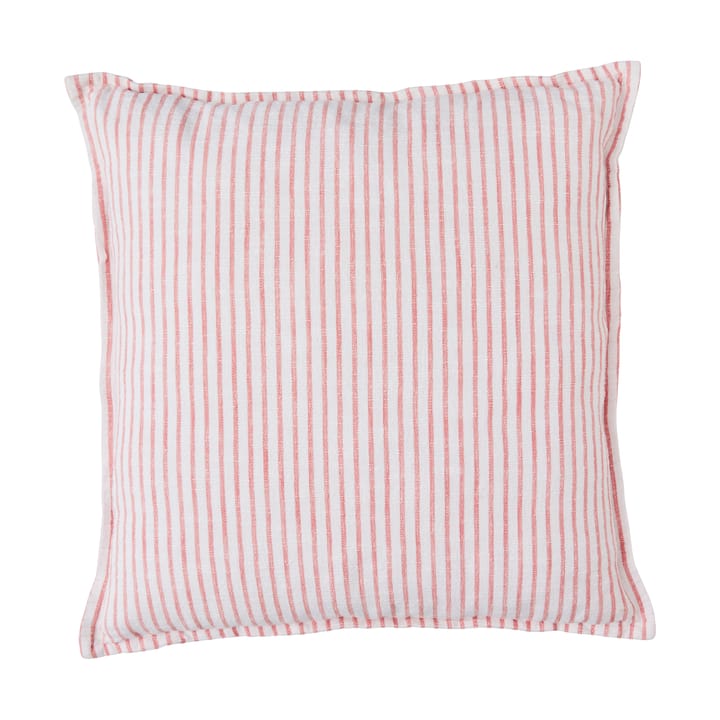 Poduszka Olivia 60x60 cm - Off White-Dark Coral - Lene Bjerre