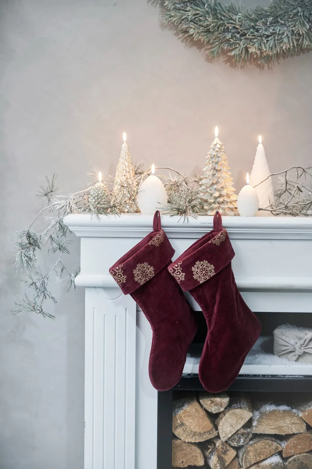 Pończocha świąteczna Stassia 38 cm, Pomegranate Lene Bjerre