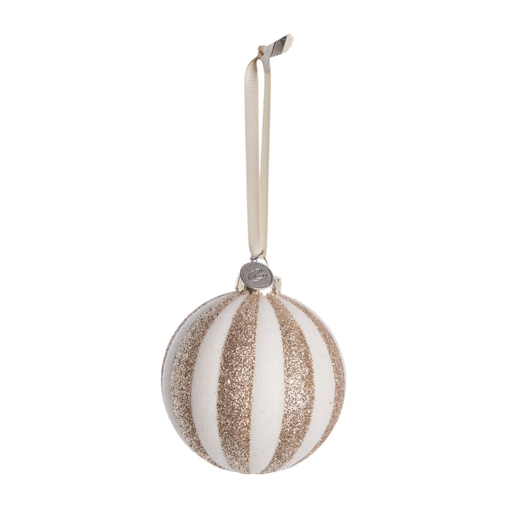 Selvie bombka świąteczna Ø8 cm - white-light gold - Lene Bjerre