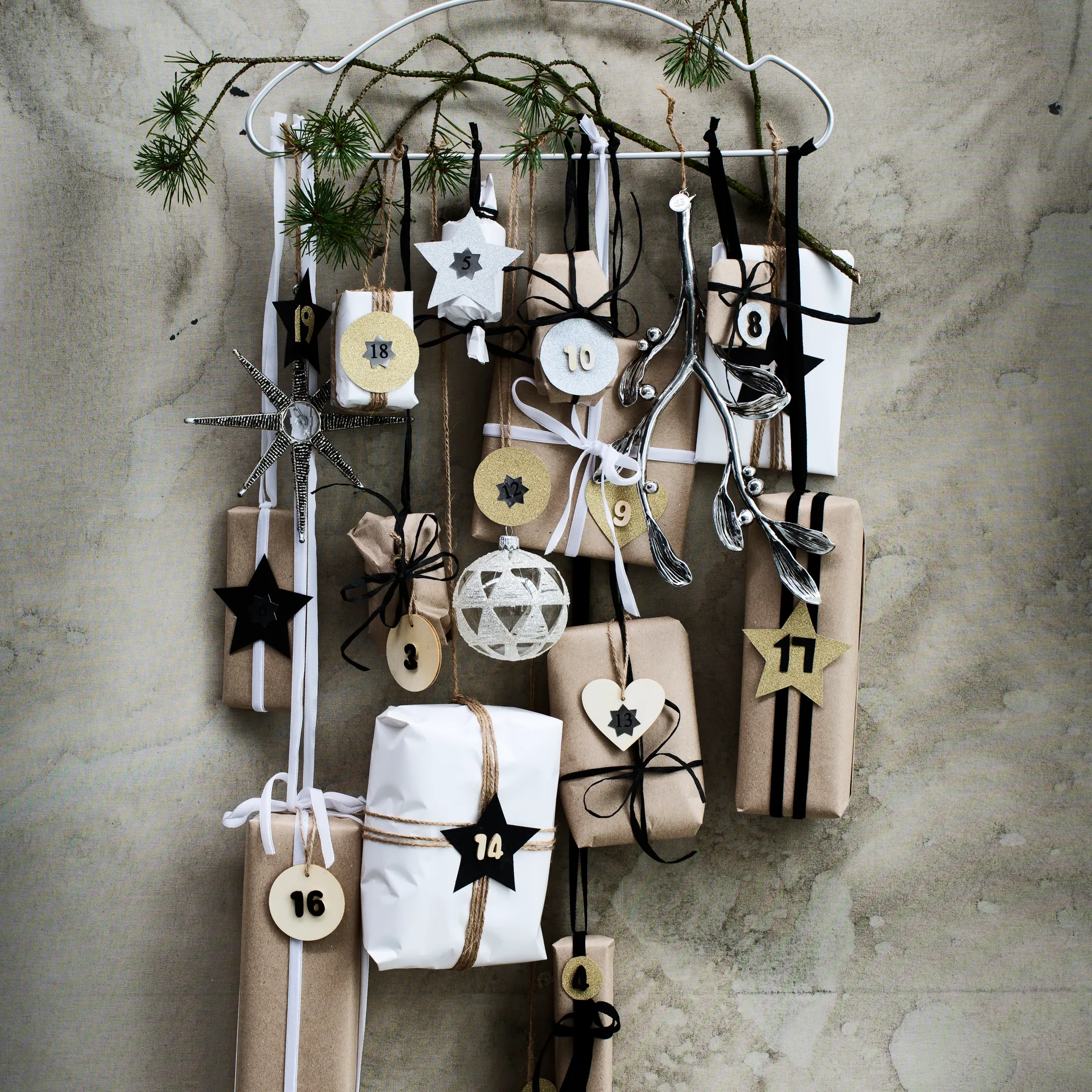 Serafina dekoracja z jemioły, Srebro Lene Bjerre