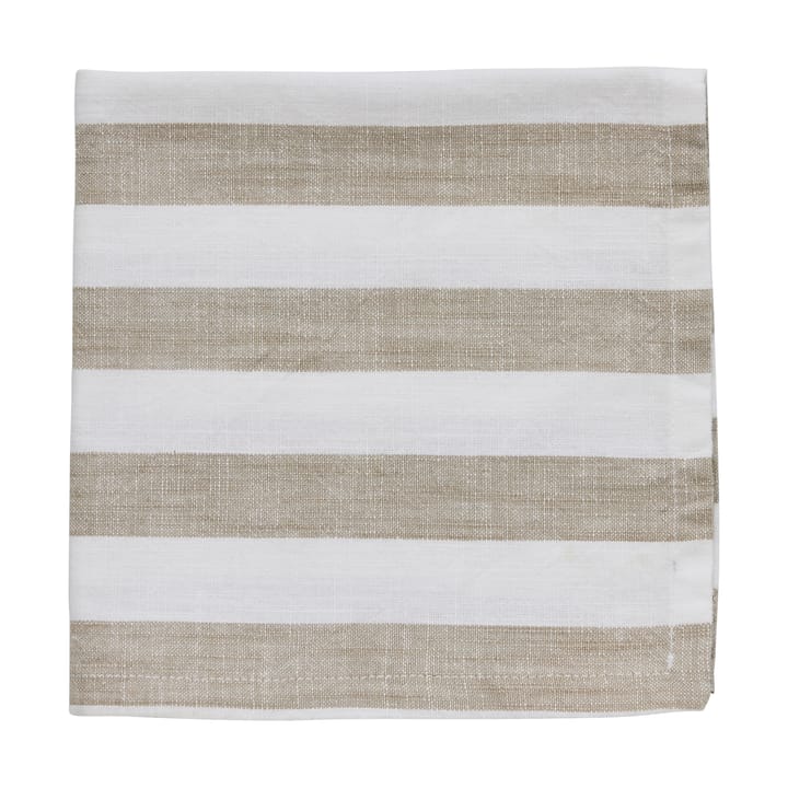 Serwetka bawełniana Olivia 40x40 cm - Off White-Linen - Lene Bjerre