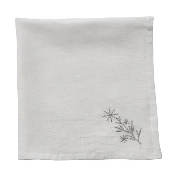 Serwetka materiałowa Starlia - Biały-srebrny, 45x45 cm - Lene Bjerre