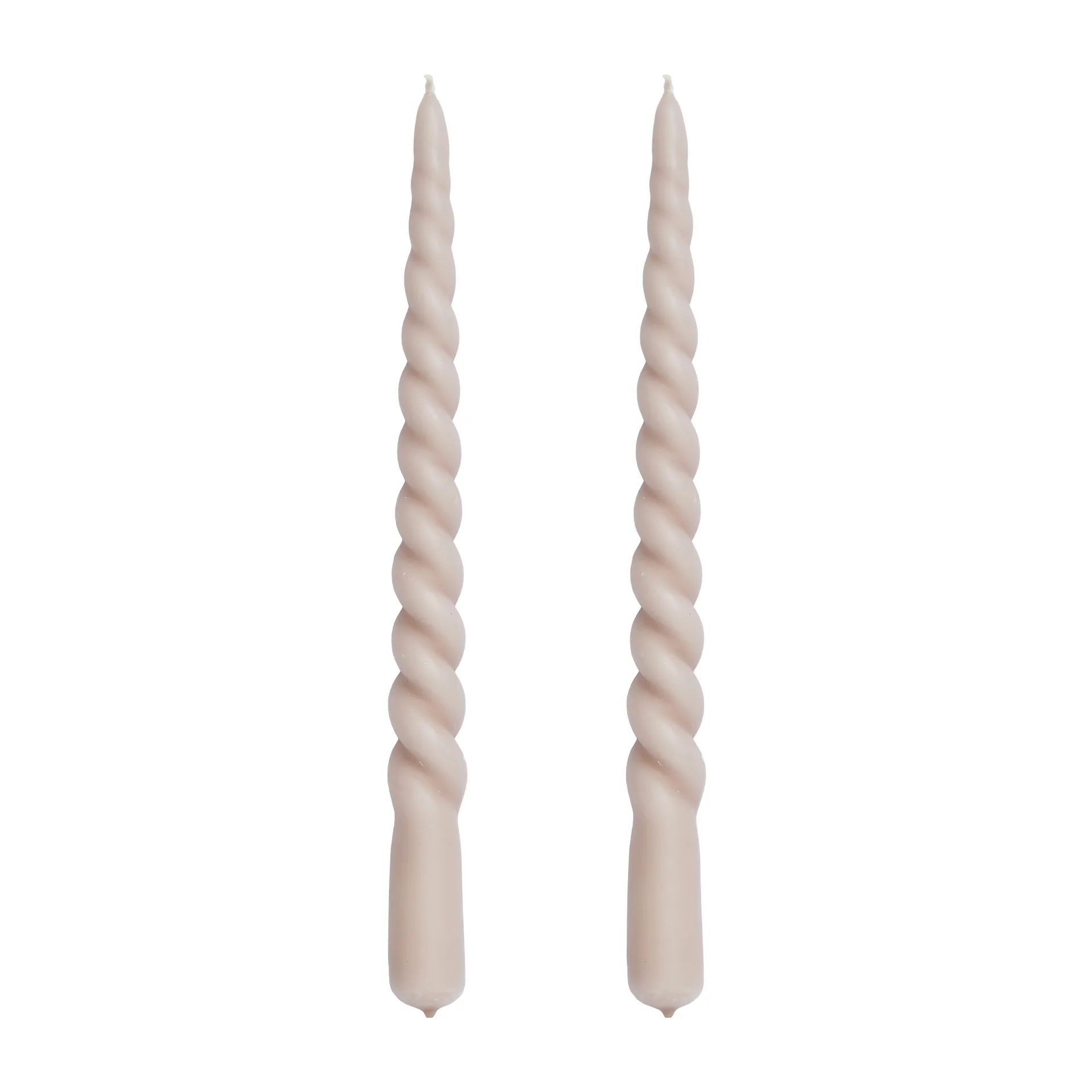 Świeczki skręcone Twisted 25 cm, 2-pak, Bark Lene Bjerre