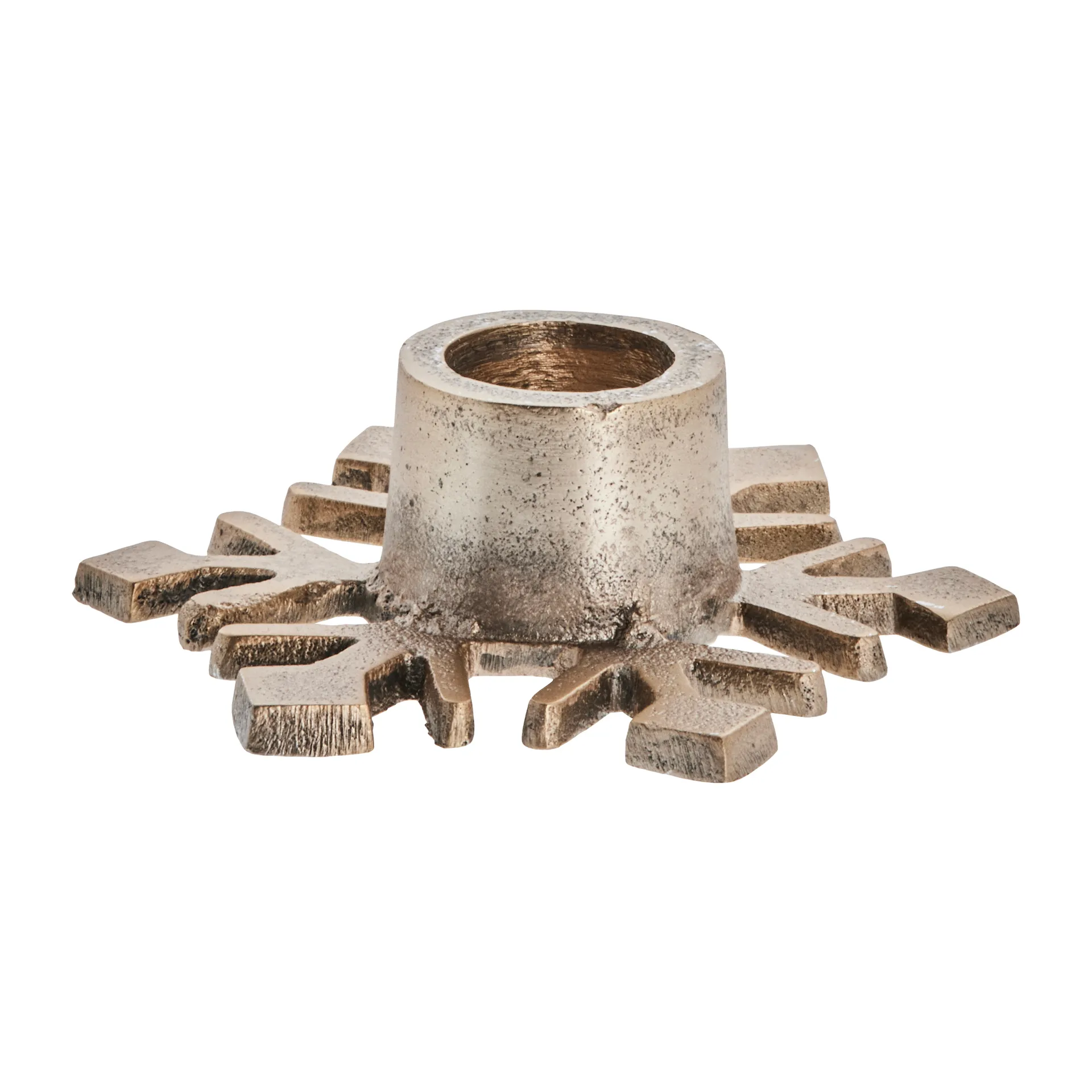 Świecznik Caville płatek śniegu 9,5 cm, light gold Lene Bjerre