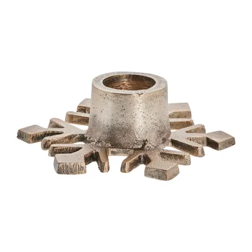 Świecznik Caville płatek śniegu 9,5 cm - light gold - Lene Bjerre